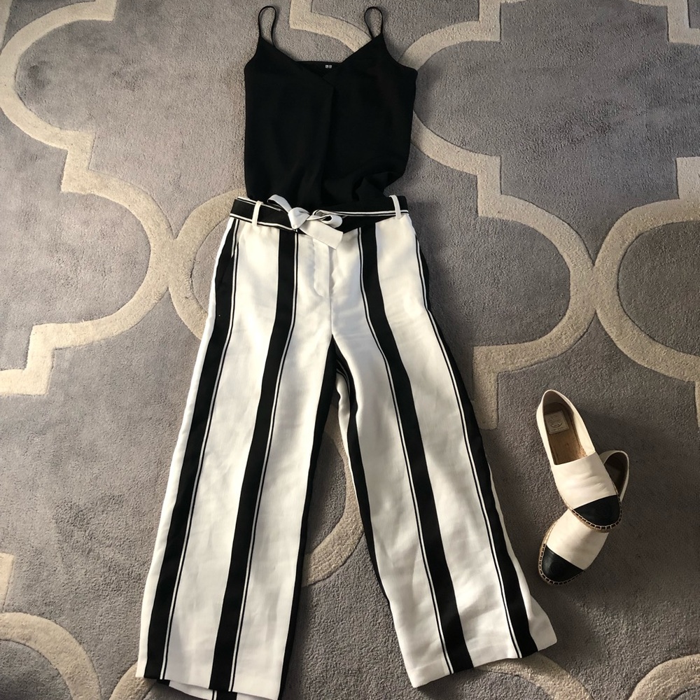 Maje striped culotte polson pants